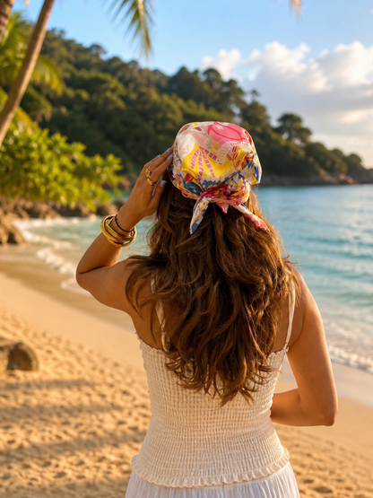 BEACH BLOOM BANDANA