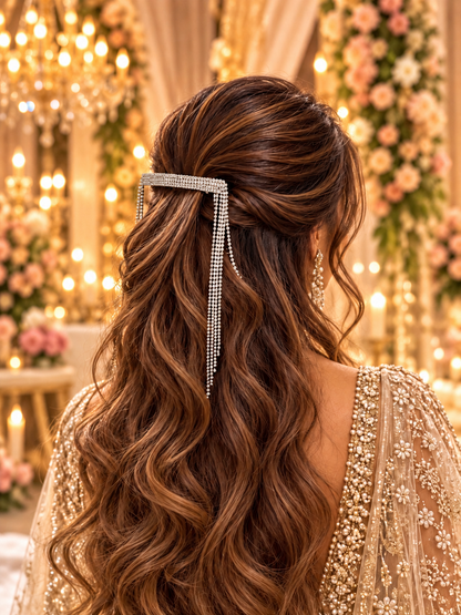 STERLING MUSE RHINESTONE BOW