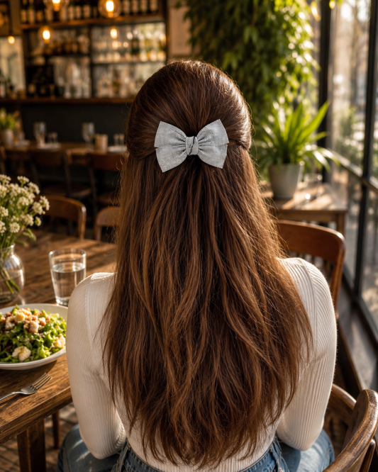 SILVERLIGHT BEJEWELLED BOW