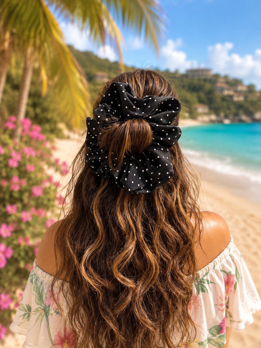 NOIR BELLE COTTON SCRUNCHIE
