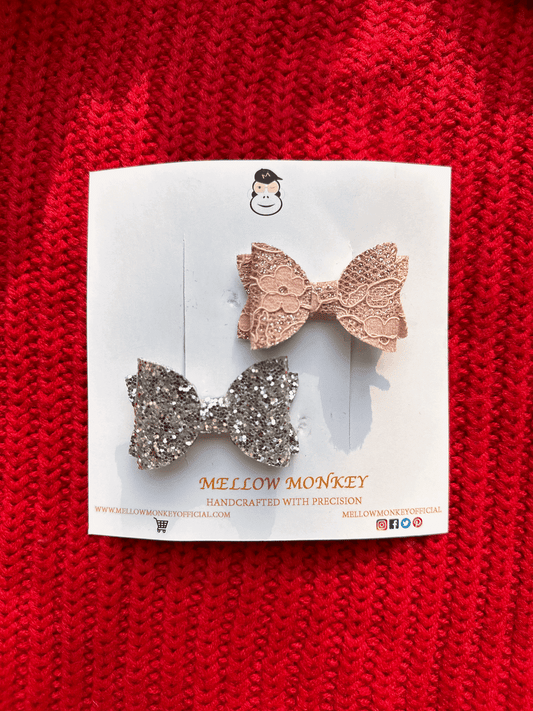 BEIGE HAIR CLIPS