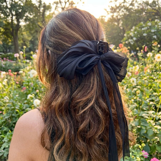 BLACK BUTTERFLY HAIR CLAW