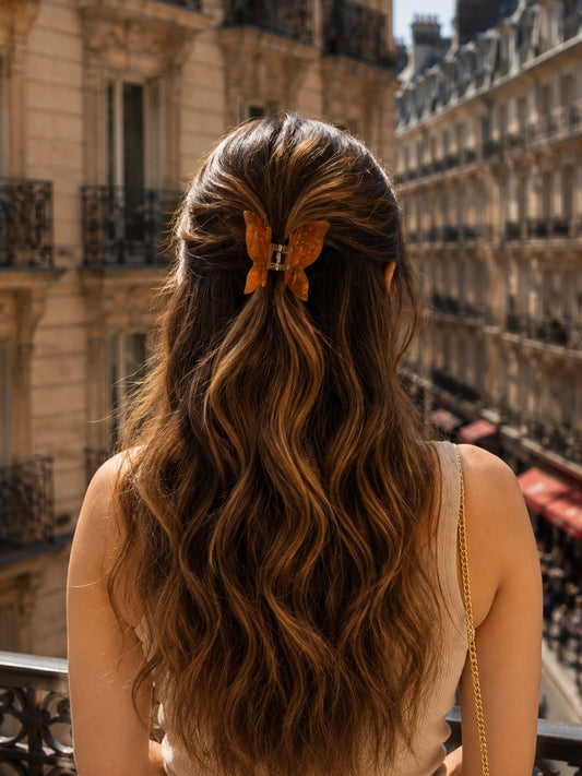 TANGERINE GLOW HAIR CLAW