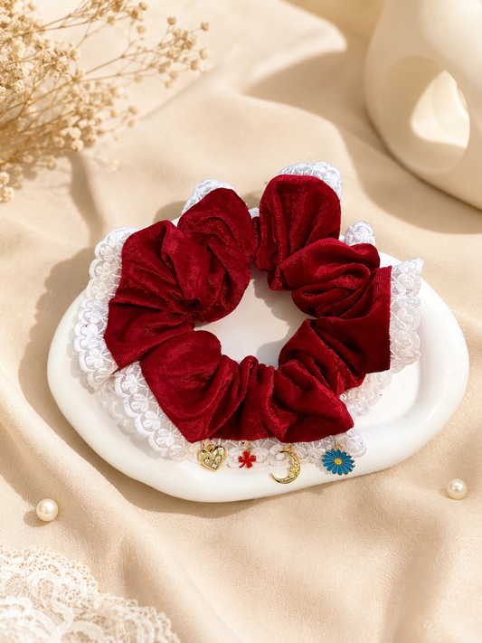 VELVET VALENTINE GIANT SCRUNCHIE