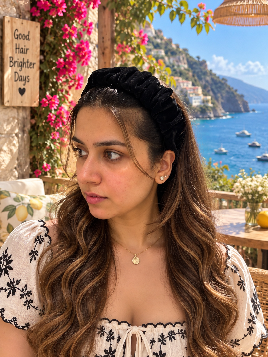 MIDNIGHT VELVET HEADBAND
