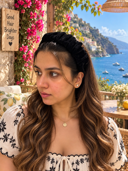 MIDNIGHT VELVET HEADBAND
