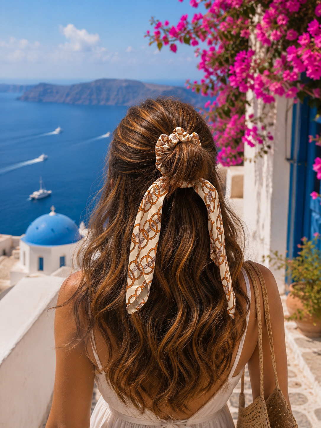 IVORY LUXE SATIN SCRUNCHIE
