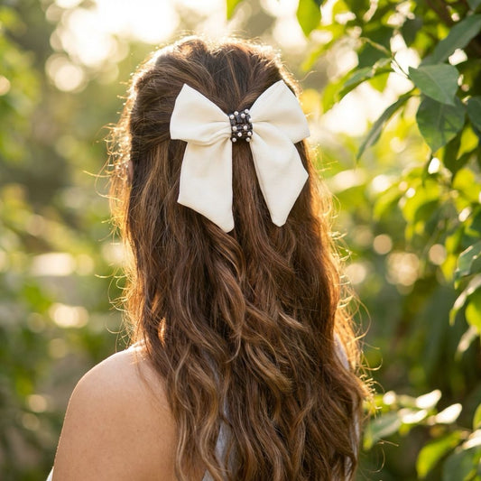 GRAINY PIGTAIL BOW