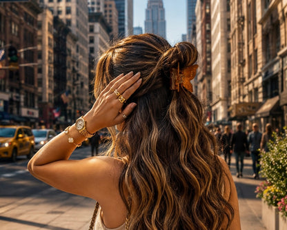 TANGERINE GLOW HAIR CLAW