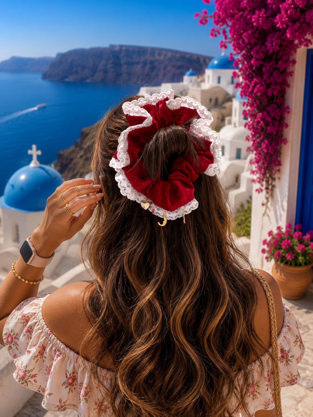 VELVET VALENTINE GIANT SCRUNCHIE