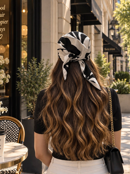 NOIR BLOOM BANDANA