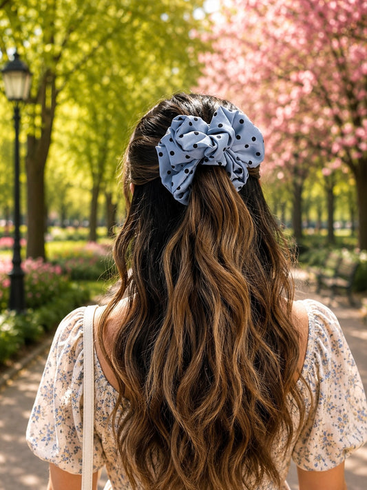 OCEAN BREEZE SATIN SCRUNCHIE