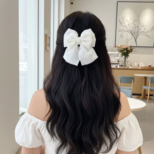 PEONY PIGTAIL BOW