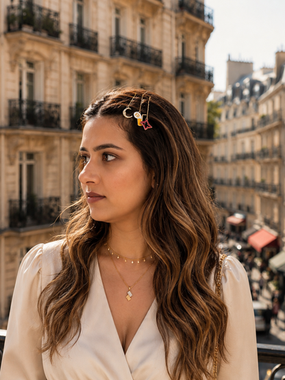 PIZZA DATE CHARM HAIR CLIP