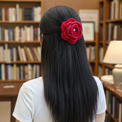 ROSE CROCHET BOW