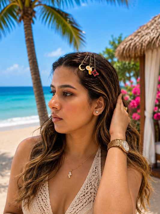 PIZZA DATE CHARM HAIR CLIP