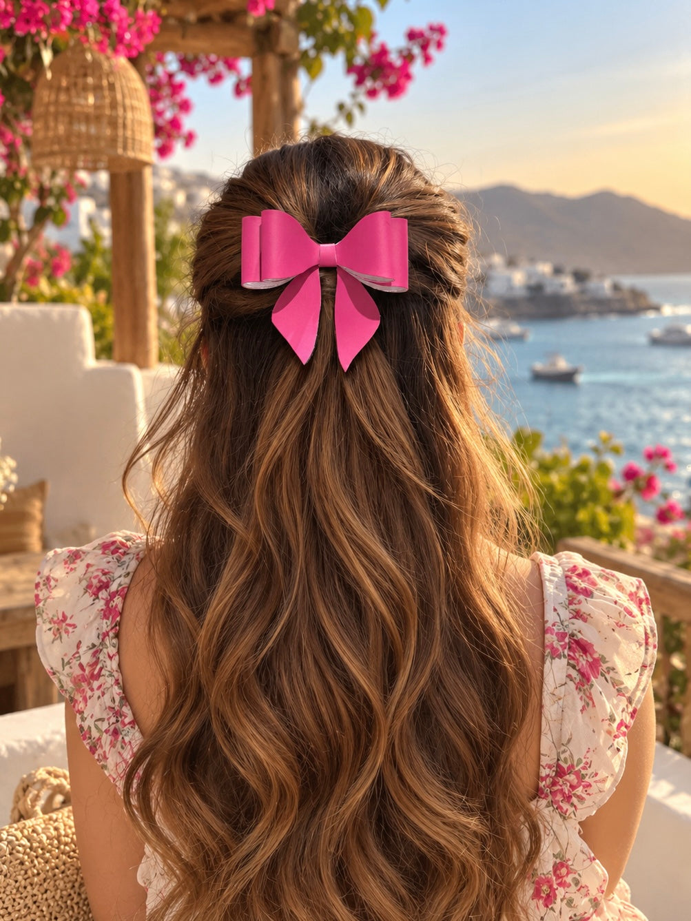 CHERRY BLUSH BOW