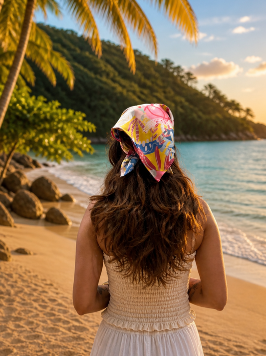 BEACH BLOOM BANDANA