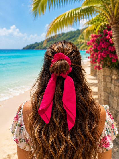 PEONY PINK SCRUNCHIE