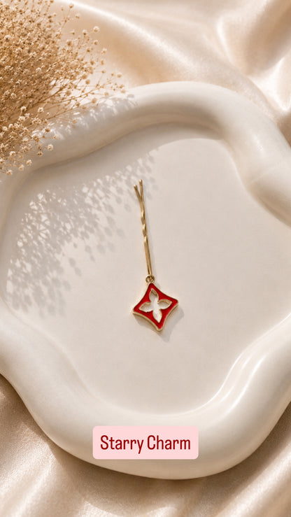 PIZZA DATE CHARM HAIR CLIP