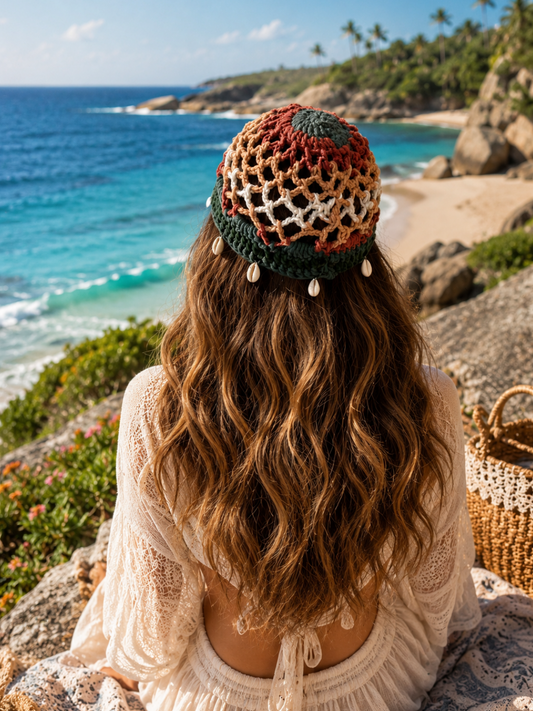 AZURE COAST CROCHET CAP