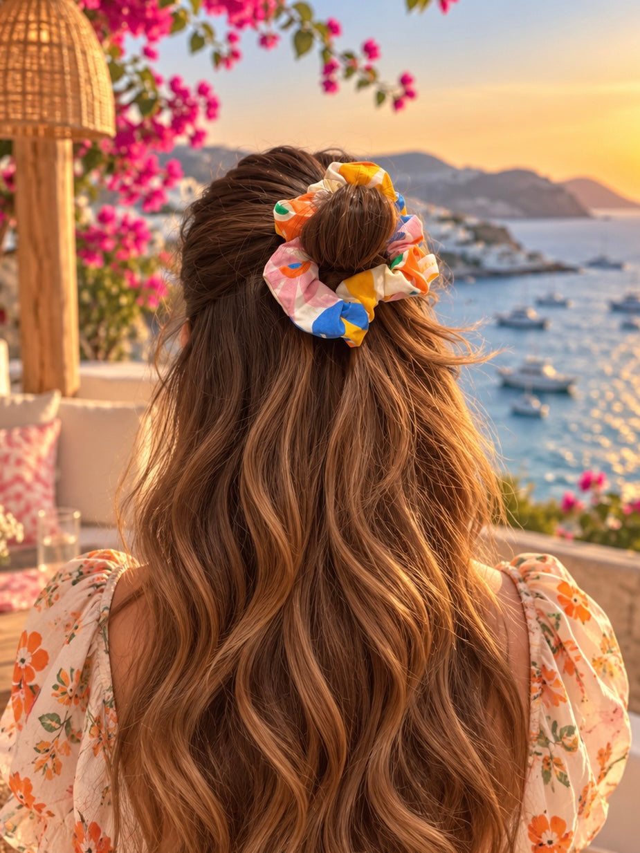 SUNSET AMBER SCRUNCHIE