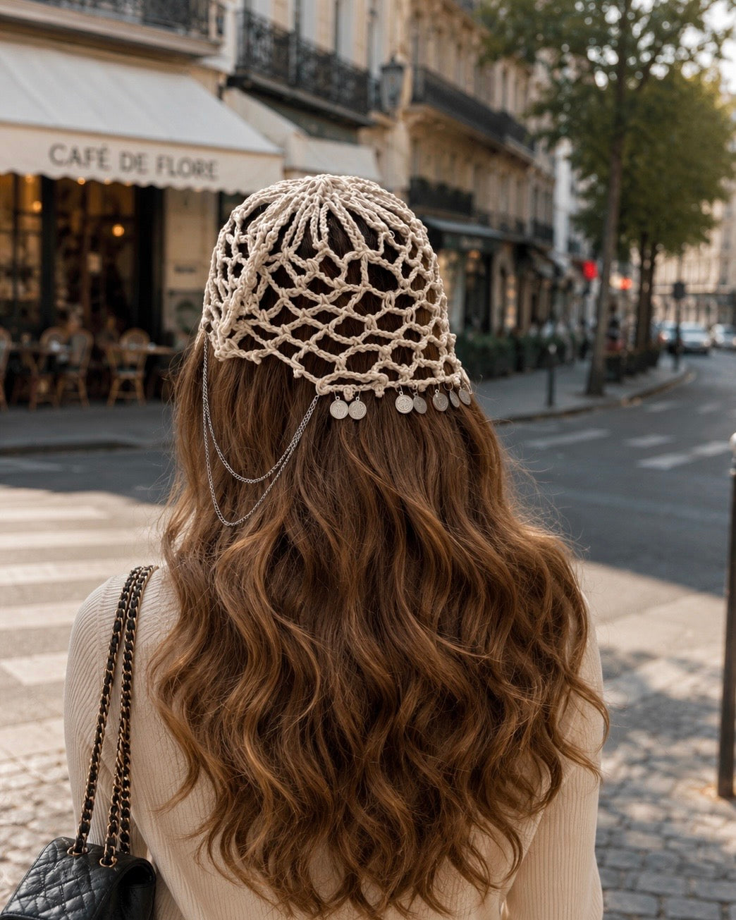 OATMILK CROCHET CAP