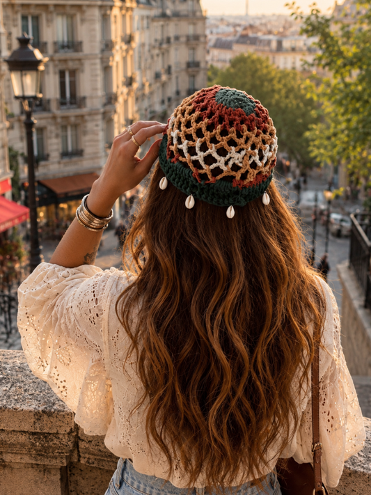 AZURE COAST CROCHET CAP