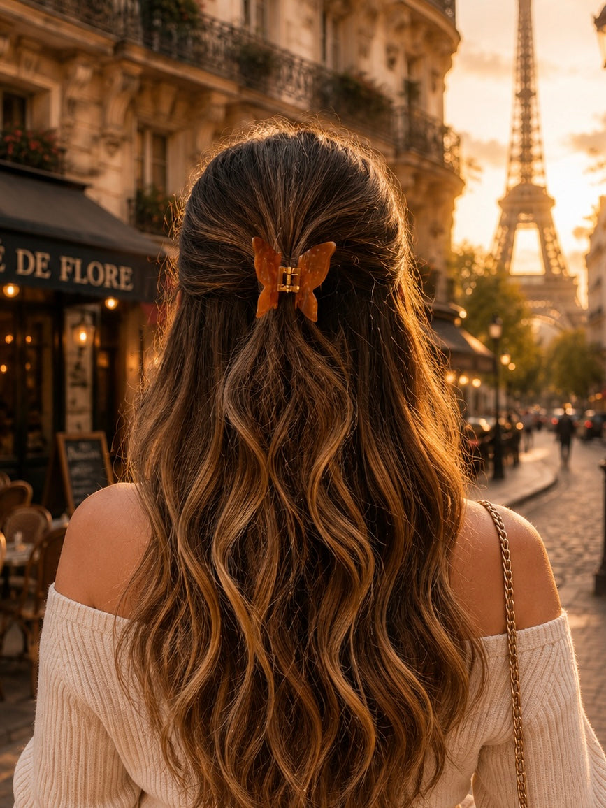 TANGERINE GLOW HAIR CLAW