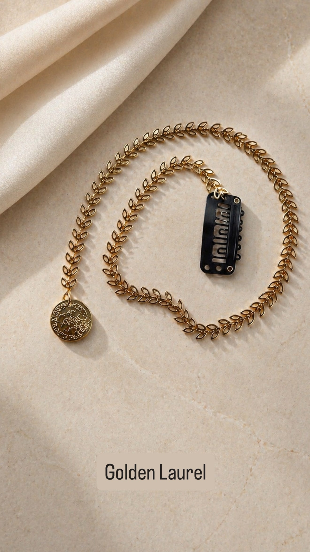 GOLD SITARA CHARM HAIR STRING