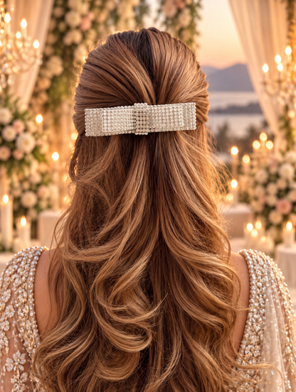MIDNIGHT GLORY BEJEWELLED BOW