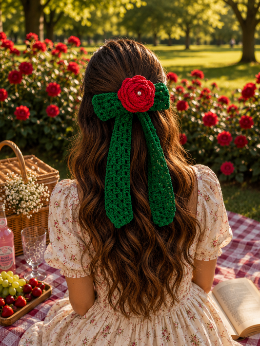 GARLANDS CROCHET BOW