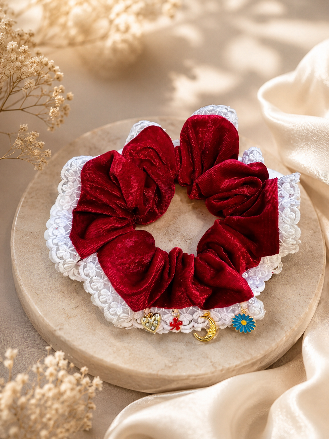 VELVET VALENTINE GIANT SCRUNCHIE