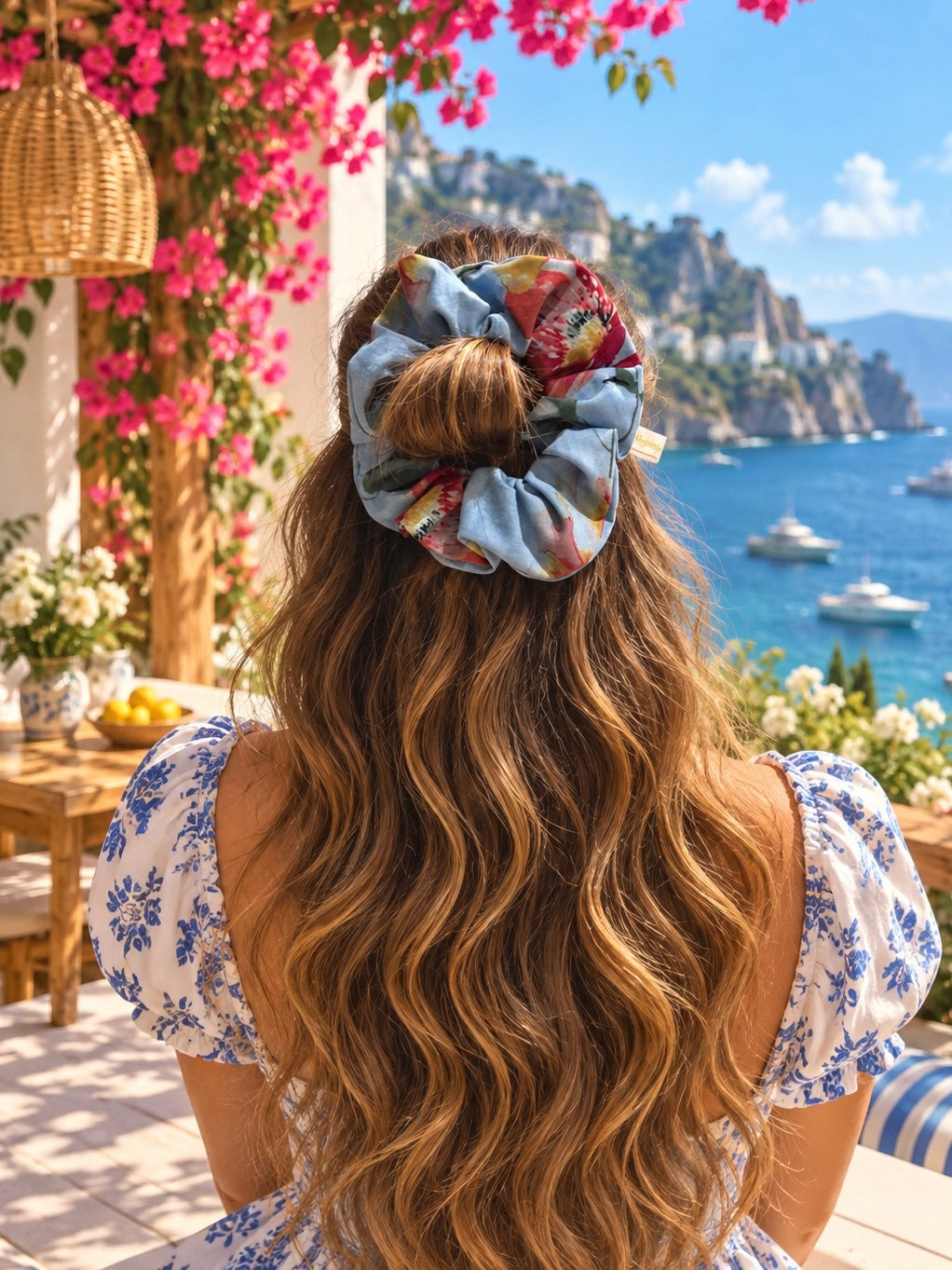 SAPPHIRE NIGHT SCRUNCHIE