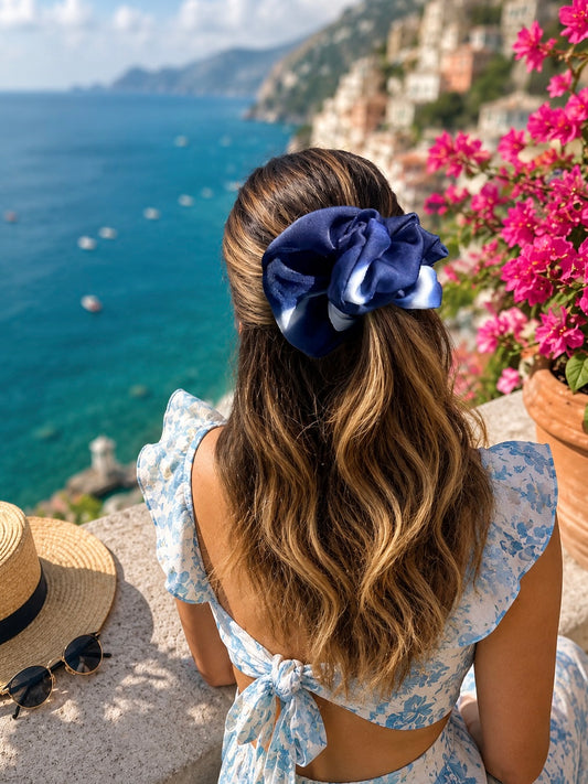 LOBELIA SATIN SCRUNCHIE