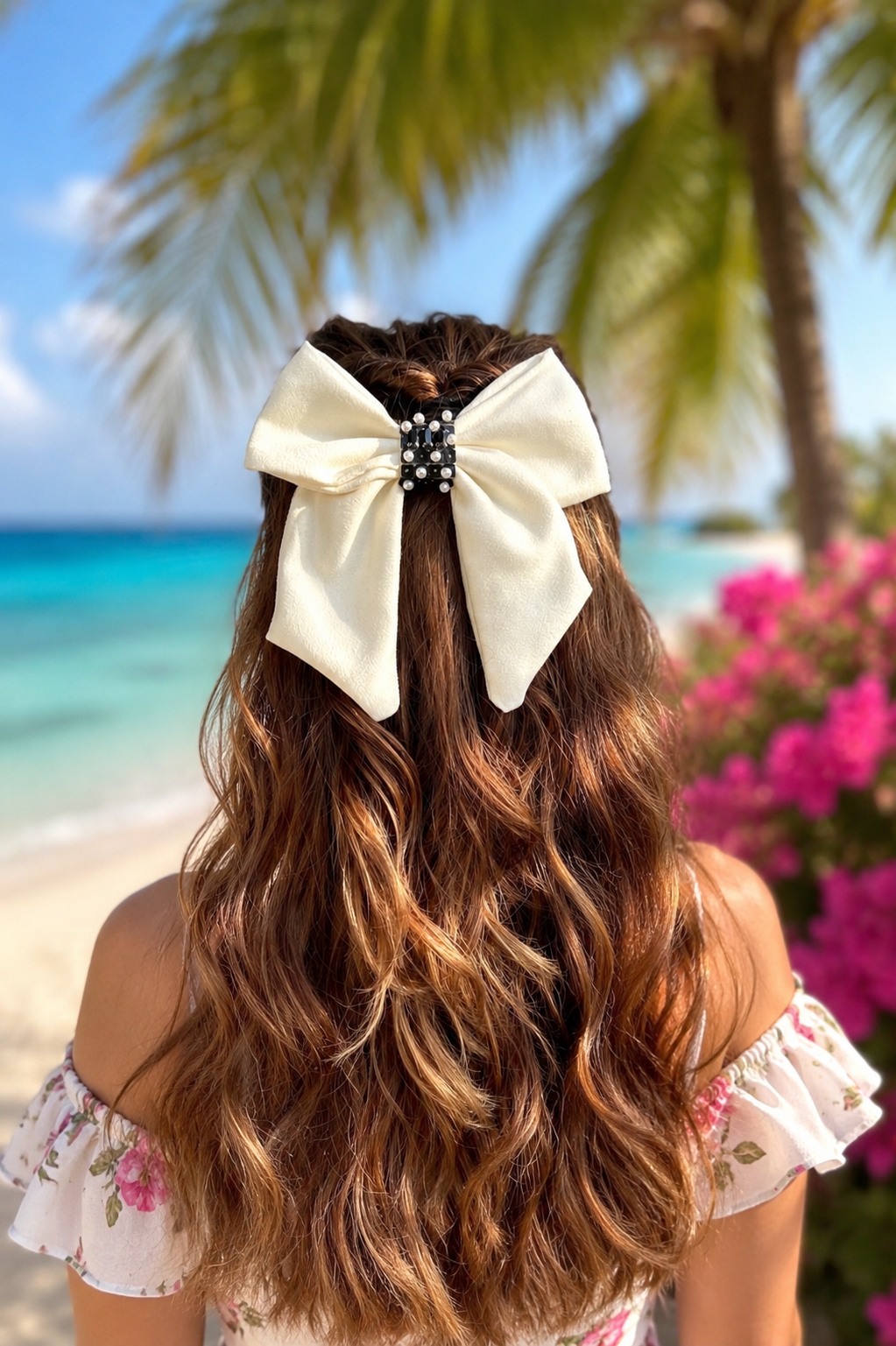GRAINY PIGTAIL BOW
