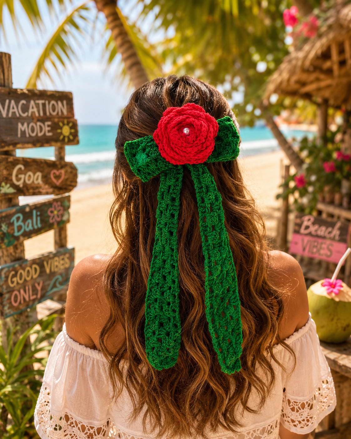 GARLANDS CROCHET BOW