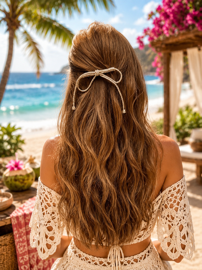 SHIMMER BEJEWELLED BOW