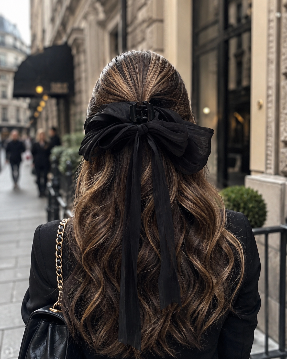 BLACK BUTTERFLY HAIR CLAW