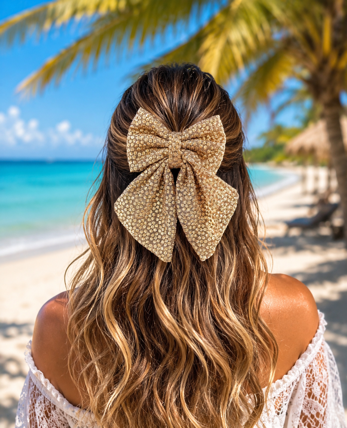 ROYAL GOLD BEJEWELLED BOW