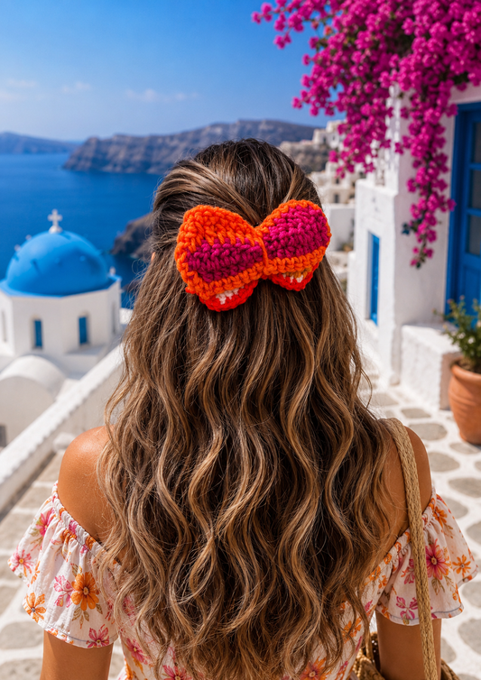 CALENDULA CROCHET BOW