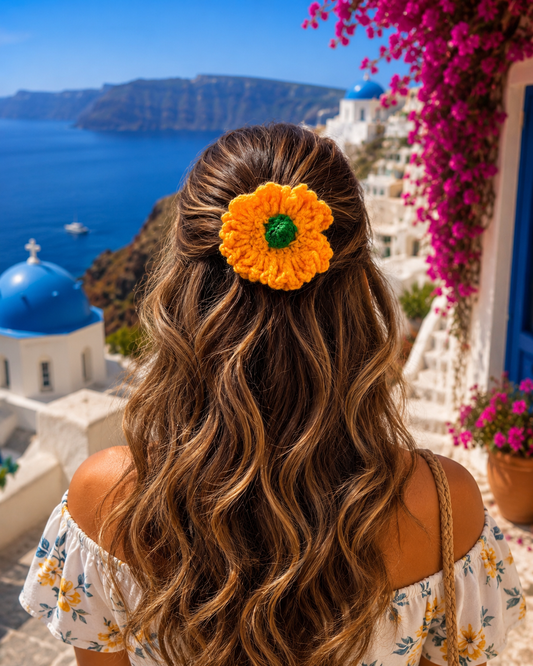 HIBISCUS CROCHET BOW