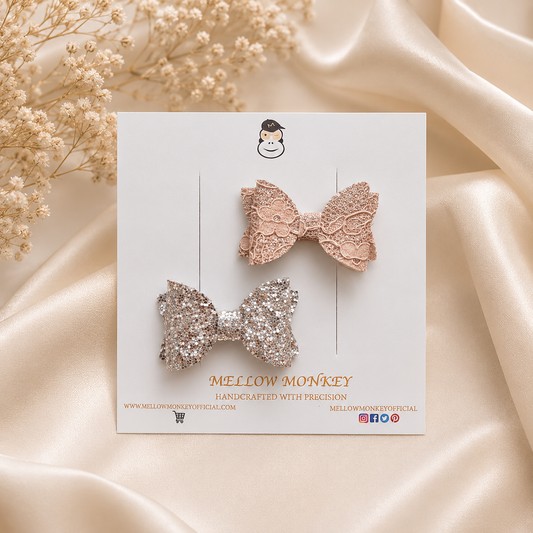 BEIGE HAIR CLIPS