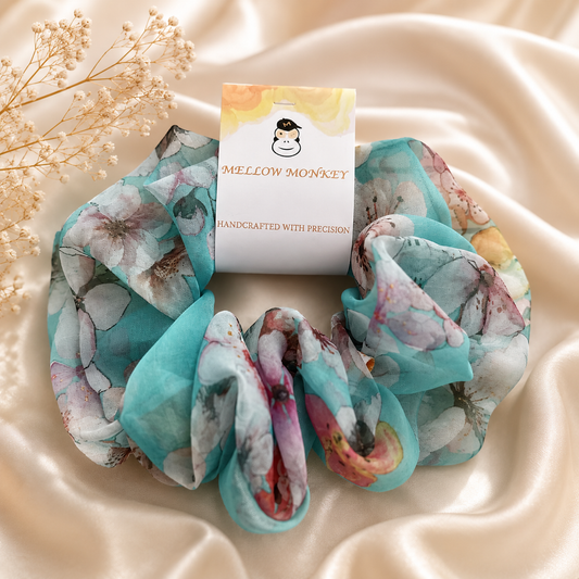 GLADIOLUS ORGANZA SCRUNCHIE