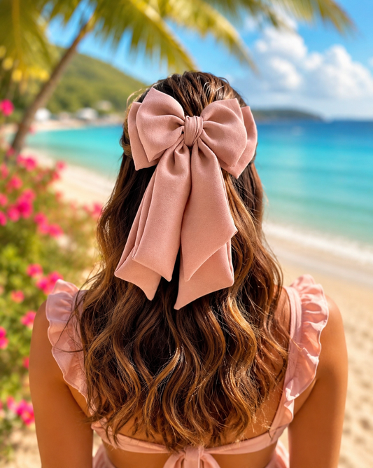 CINNAMON PIGTAIL BOW