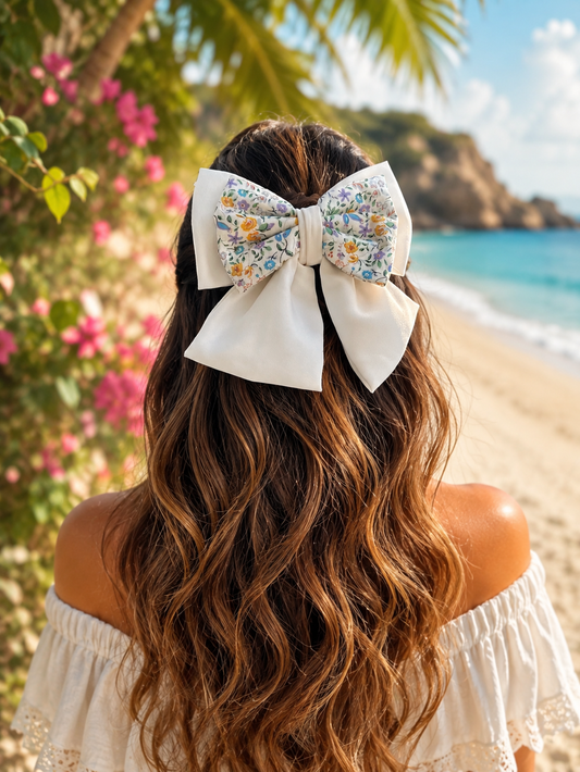 HIBISCUS PIGTAIL BOW