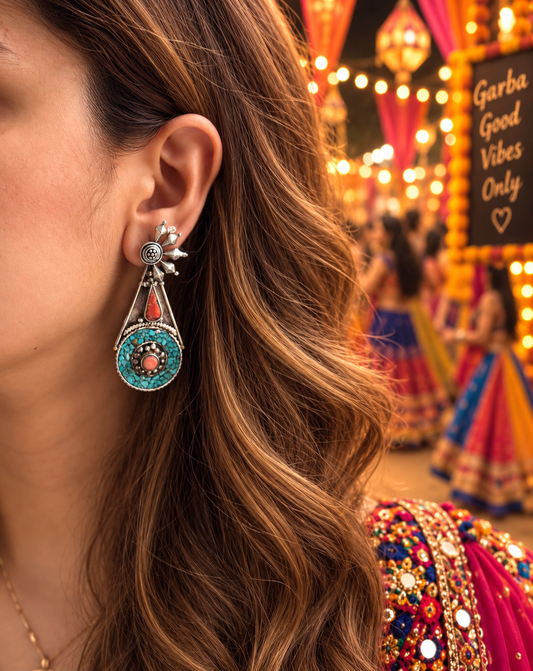 HALF MOON SILVER EARRINGS