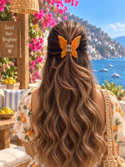 TANGERINE GLOW HAIR CLAW