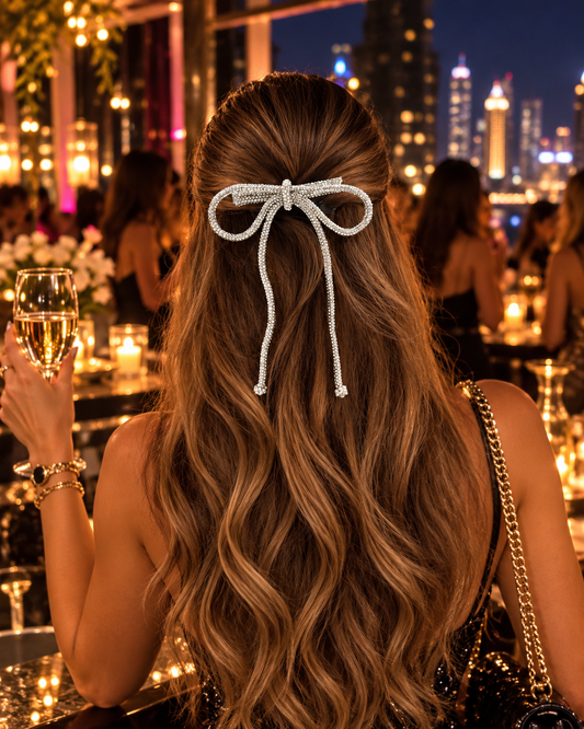 MOONLIGHT BEJEWELLED BOW