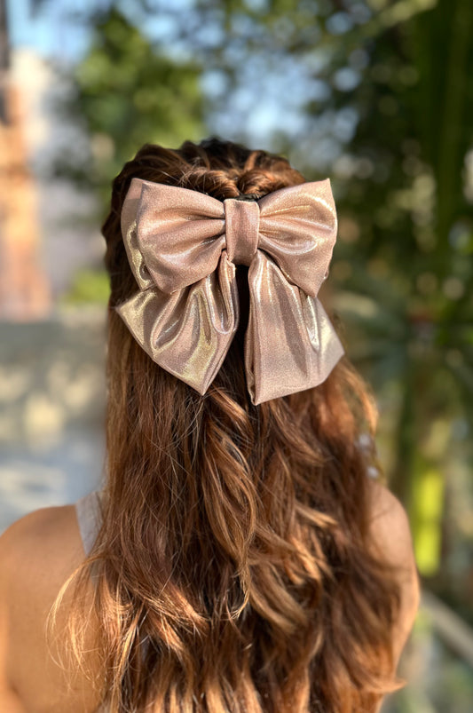 SHIMMER PIGTAIL BOW